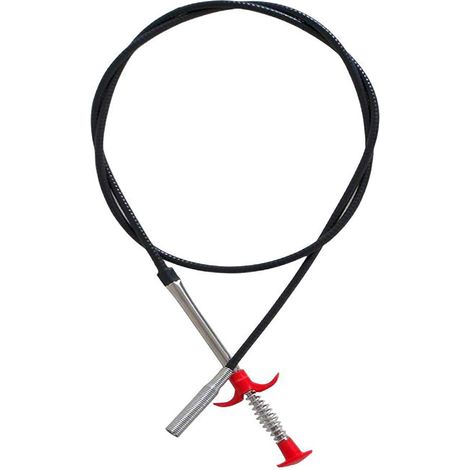 Sollbry Desatascador de desagües, herramienta de limpieza de canaletas, limpiador de desagües para inodoros, alcantarillas, duchas, cocinas, baños, bañeras, herramienta de limpieza de desagües obstrui (1/5)