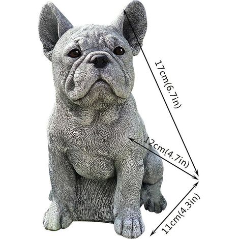 Realistische Gartenhund-Statue aus Kunstharz, Tierfigur, Dekoration für den Außenbereich, Geschenk für Hundeliebhaber (1/5)