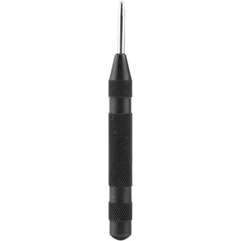 Automatic Center Punch, Black Auto Locator, Dent Marking Tool, Window Marking Tool, Automatic Center Punch Locator for Holes in Metal, Glass, (1/4)