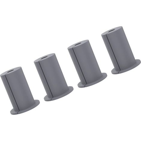 Passe-câble Ethernet 1 pouce, 4 pièces, passage mural en caoutchouc pour la maison et l'extérieur, gris. (1/5)