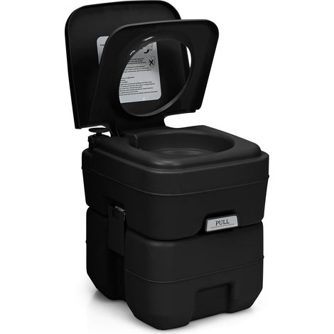 Inodoro portátil para acampar con tanques extraíbles de 20 y 12 litros (1/5)