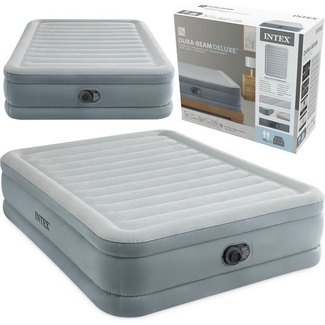 Queen Air Mattress with Built-In Electric Pump, 203x152x46 cm