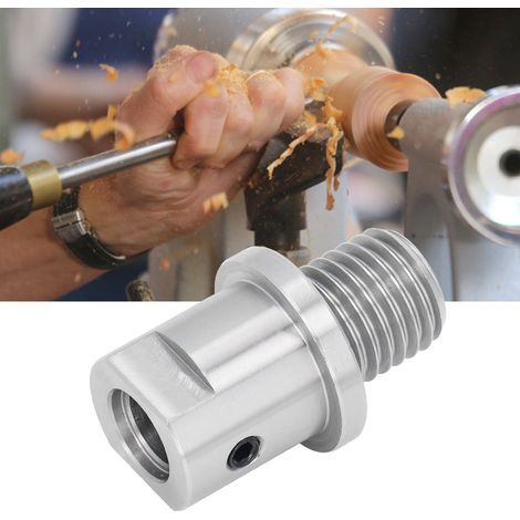 Reduzierhülse für die Planscheibe einer Holzdrehbank, Außengewinde 1"-8TPI, Innengewinde 5/8" (1/5)