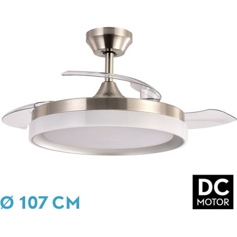 Ventola DC Zenit Nickel 72W 3 pale orientabili (1/2)