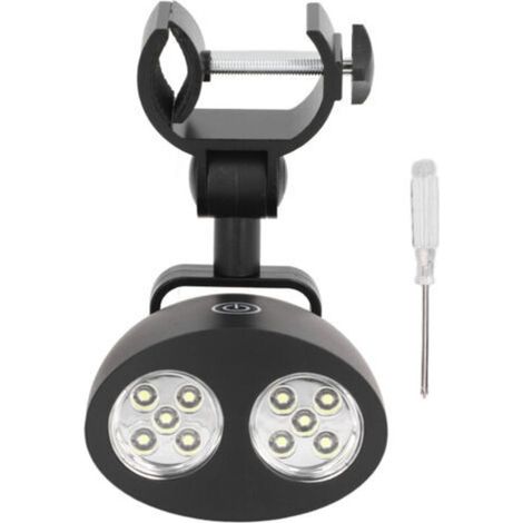 Lampe pour barbecue avec 10 LED, compatible avec les barbecues à gaz, à charbon et électriques peut également servir de lampe de secours en camping (1/5)
