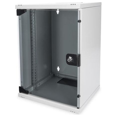 Digitus Armario mural de 10", para red y servidor, 9U, caja sólida de 10" (254 mm), Gris
