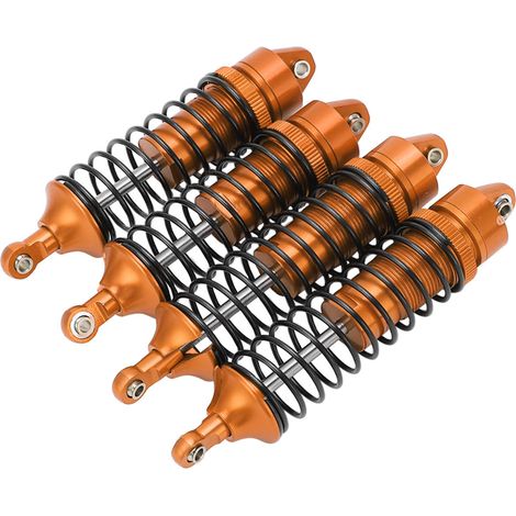 Amortisseurs Avant Arrière Orange 4 Pièces pour Modèles RC 1/10 LOSi Lasernut U4 Tenacity, 4x4 Tout Terrain (1/5)