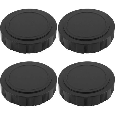 Lot de 4 Bouchon d'objectif, Diamètre 42 mm, Plastique noir, Pour Jumelles Télescopes Monoculaires