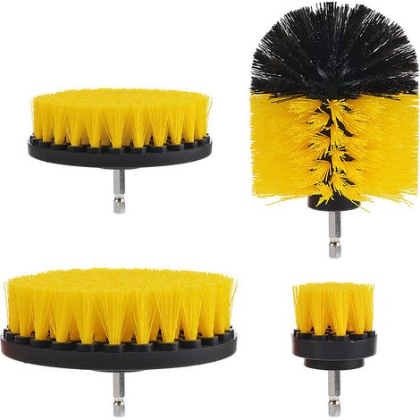 Brosses de nettoyage pour perceuse, kit de nettoyage pour perceuse, brosse compatible avec les surfaces de salle de bain, les sols, les baignoires et les voitures (1/5)