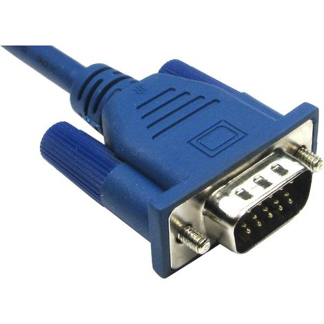 Câble VGA RS PRO 2m HD15 VGA/SVGA / Mâle, HD15 VGA/SVGA / Mâle ( Prix pour 1 )