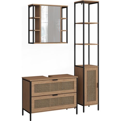 Set di mobili da bagno Linara, Rovere, Set da 3 pezzi, Vicco (1/5)