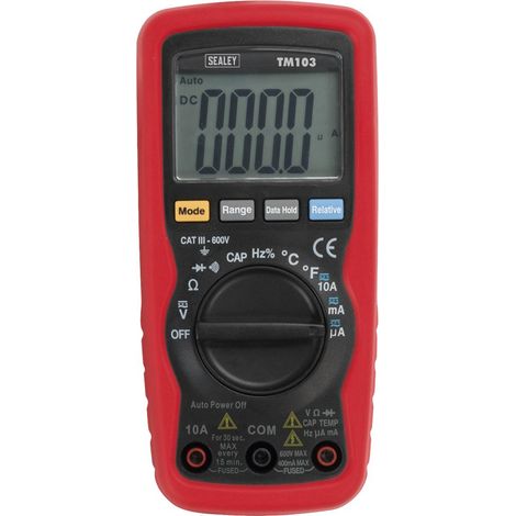 Sealey 11-Function Professional Auto-Ranging Digital Multimeter TM103