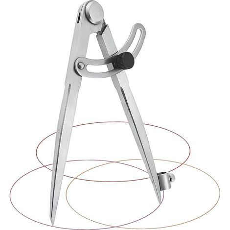 Compas de Mesure, compas professionnel grand, compas professionnel menuisier, Compas à Pointes Sèches, Pour le dessin circulaire, le travail du bois, le travail des métaux et l'artisanat du cuir (1/5)