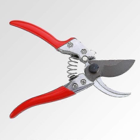 Gartenschere, Holzschere mit SK5-Stahlklinge und ergonomischem Griff zum Beschneiden von Ästen, Stängeln und Blüten (rot) (1/3)