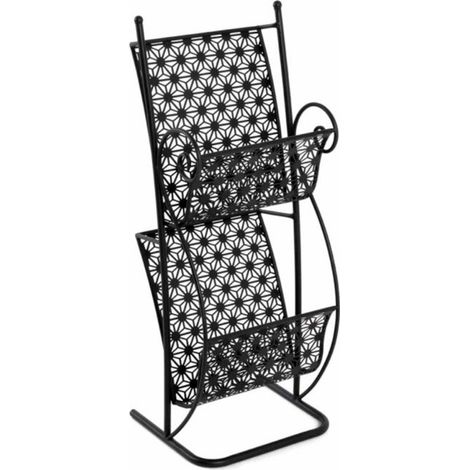 Porte Revues Vintage "Stella" 80cm Noir (1/3)