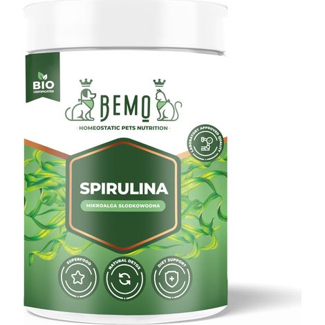 Bemo Spirulina - microalgas de agua dulce para perros y gatos 120 g