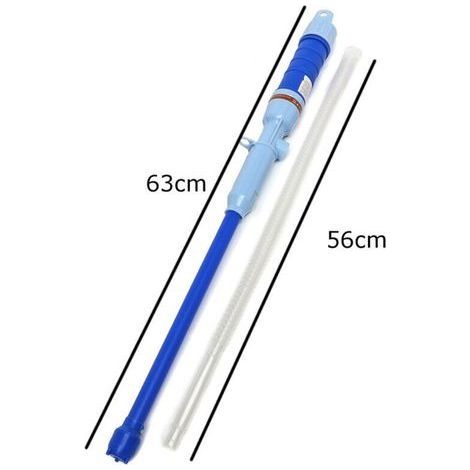 Saugpumpe, batteriebetriebene Flüssigkeitsförderpumpe mit biegsamem Schlauch, elektrische Kraftstoffpumpe - Diesel, Öl- und Wasserförderpumpe (Blau) (1/4)