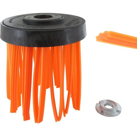 Tête plastique brosse fil nylon pour débroussailleuse UNIVERSEL