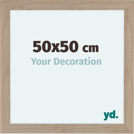 yd. - Cadre photo 50x50 - Chene Clair - MDF - Como (1/5)