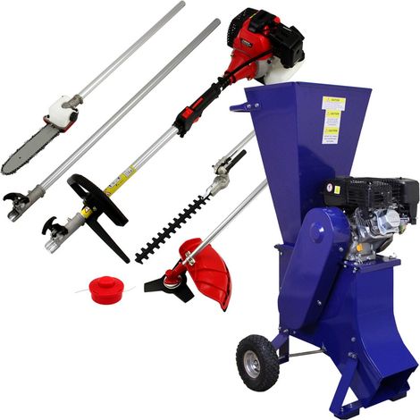 T-Mech - Tagliaerba Decespugliatore Elettrico Multifunzione 5in1 52cc per Giardinaggio & Kit di Sicurezza