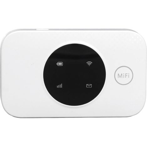 Routeur 4G Portable, Point D'accès WiFi Mobile 300 Mbps Connectez jusqu'à 10 Appareils, Routeur de Voyage Portable avec Batterie 3000 MAh, Routeur Hotspot Mobile 4G LTE pour Le (1/5)