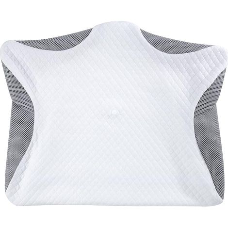HOMCA Housse de Remplacement pour PL02 Oreiller 60x40x112/14cm, Gris Taie d'oreiller de Rechange Lavable en Machine, Respirant (1/5)