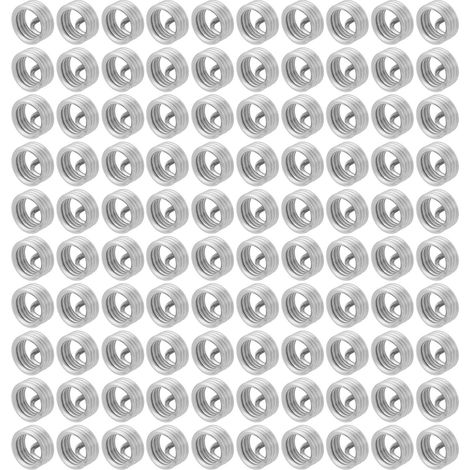 100 Stück Gewindeeinsätze aus Edelstahl, spiralförmig, M6 x 1,0 x 1D Länge (1/5)