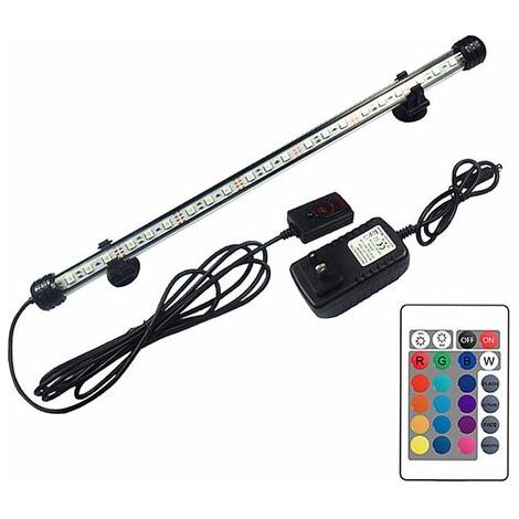 Lampe à bulles LED étanche pour aquarium (lampe à bulles télécommandée de 39 cm) (1/5)