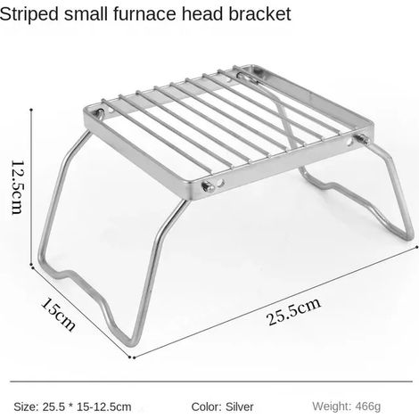 Mini support de réchaud pliable portable en acier inoxydable pour camping, support de barbecue, support de casserole, support de plaque de cuisson, filet de cuisson, réchauds de cuisine portables (1/5)