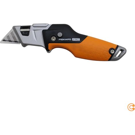 [NEUWERTIG] B-Ware Fiskars Klappmesser Taschenmesser Carbon Max Universal Schwarz Einziehklinge