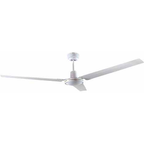 Ventilador de techo blanco Saltok Ø 132cm con control de pared