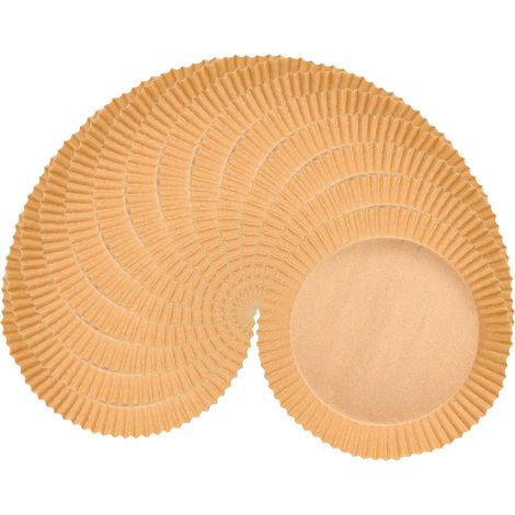 Packung mit 100 Einweg-Backpapierbögen für Heißluftfritteusen, ideal zum Backen im Backofen. Zubehör für Heißluftfritteusen. (1/5)