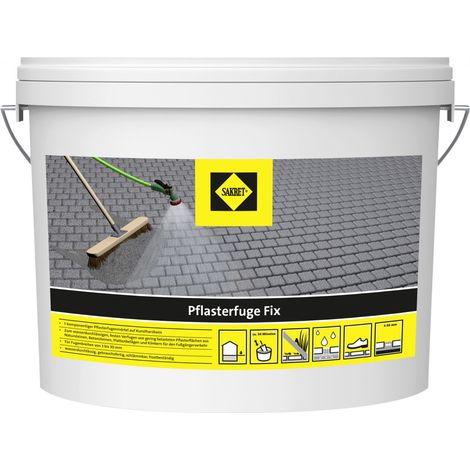 Sakret Pflasterfuge Fix anthrazit 10 kg Pflasterfugenmörtel Fugenmörtel Fuge