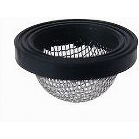TRADE SHOP - Set 5 Pz Guarnizioni In Gomma Nera Con Filtro Rete Convessa In Acciaio 3/4 52446 - (1/4)