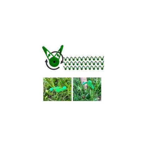 Juego de 30 dobladoras de plantas, dobladoras de plantas de 360°, clips de fijación de ramas, adecuadas para vides, flores y otros artículos de jardinería - Crezuo (1/4)