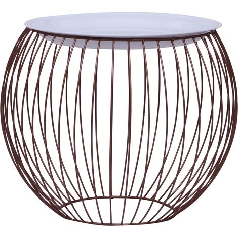 Table basse Table d'appoint pour Salon Chambre - Doré Ø 41 cm BV817465 - BonneVie (1/5)