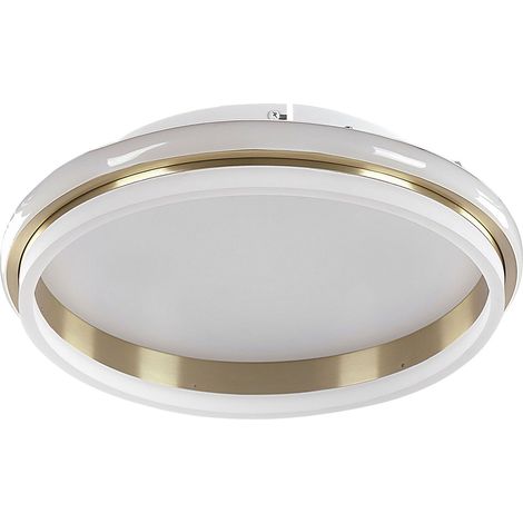 Lampada da soffitto LED plafoniera 64 cm metallo acrilico oro Taping