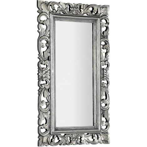 SAMBLUNG miroir cadre en bois, 40x70cm, argent (1/5)