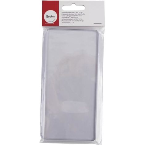 Plaques de découpe - RAYHER - Mini To Go - 78x165x3mm - 2 pièces - Plastique transparent (1/2)