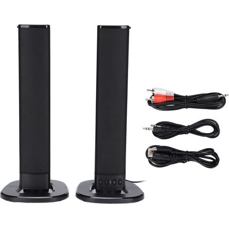 Enceinte Bluetooth 20W BS-36 avec Subwoofer Amovible et Fonctions Multiples pour TV (1/5)