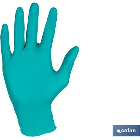 Gants stériles en nitrile vert, 100 unités, protection phytosanitaire et sans poudre