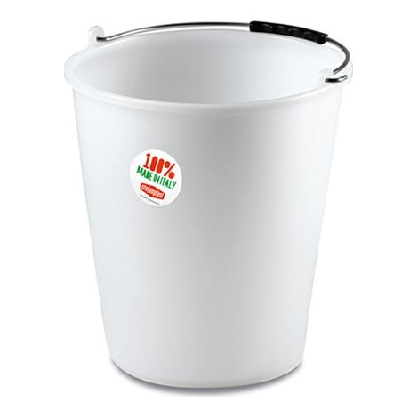 Secchio Acqua Pulizia senza Becco Bianco 15 Litri Stefanplast (1/2)