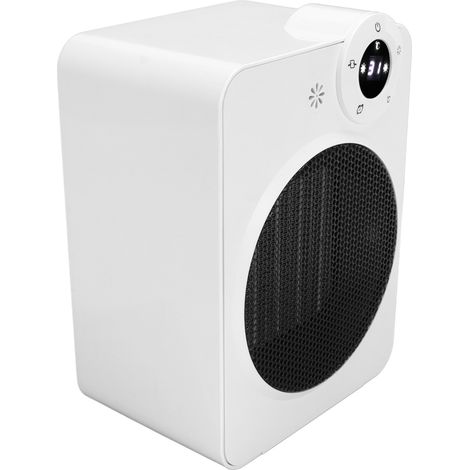 Chauffage pour niche pour chien, chauffage rapide, 3 vitesses, silencieux, grand angle, mini chauffage d'appoint avec télécommande pour air chaud et air frais. (1/5)