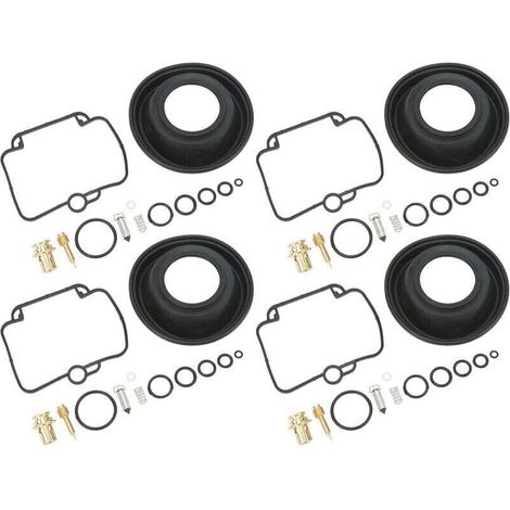 Kit di riparazione carburatore per moto in 4 pezzi con pistone e diaframma di ricambio per Suzuki GSF1200S Bandit 1997-2000 A-Crezuo (1/4)