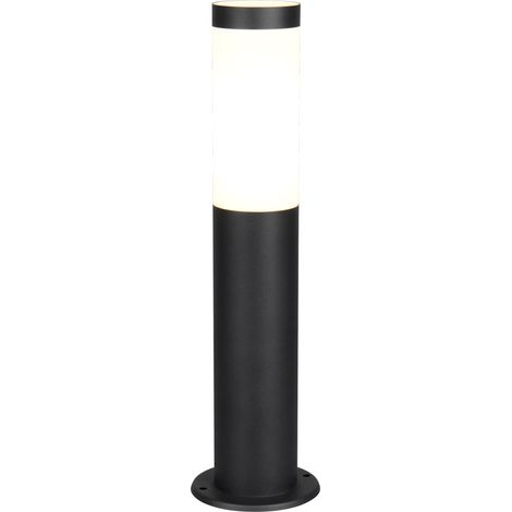 Wegeleuchte Außen Standleuchte Gartenleuchte Edelstahl schwarz E27 IP44 H 45 cm