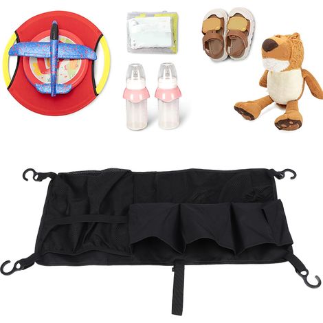 Sac de rangement pour chariot de camping - 600D Oxford - 72.39 x 34.29 cm - Noir - Compartiments multiples (1/5)
