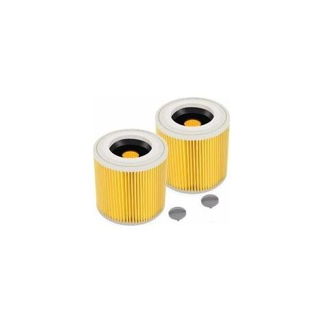 Lot de 2 filtres à cartouche pour WD3 Premium WD2 WD3 WD3P WD3 MV2 MV3 Filtre WD3 Filtre de rechange pour aspirateur Kärcher 6.414-552.0/64145520 (1/5)