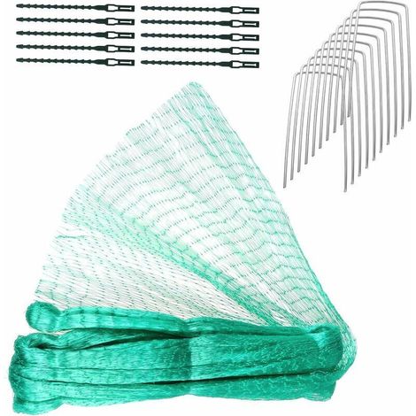 Filet de jardin 4 m x 10 m, filet de protection contre les oiseaux, filet pour bassin, filet antiparasitaire - Get Rich (1/5)