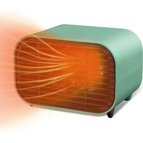 Calefactor de ventilador de bajo consumo, mini calefactor eléctrico para el hogar, calefactor silencioso de bajo consumo, calefactor eléctrico portátil para habitaciones. (1/5)