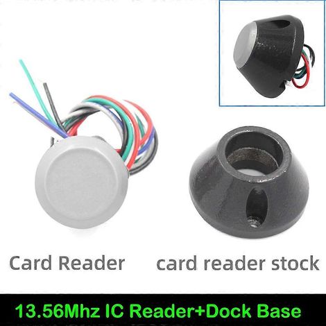 Mini lecteur de contrôle d'accès étanche IP68 RFID 125 kHz 13,56 MHz, le plus petit lecteur de cartes Wiegand WG26/34 avec sortie et couvercle. (1/5)